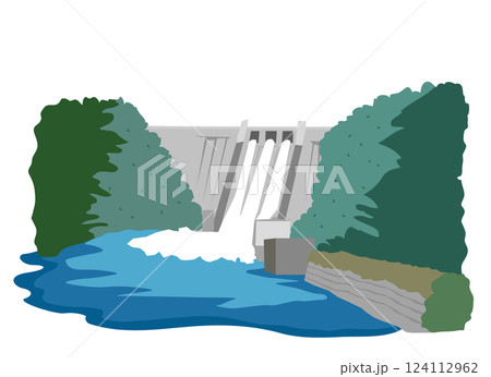 水力発電 124112962
