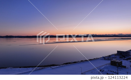 北海道サロマ湖周辺の流氷2025年2月24日汽水湖網走周辺夕焼けサンセット drift-ice 北海道サロマ湖周辺の流氷2025年2月24日汽水湖網走周辺夕焼けサンセット drift-ice 124113224