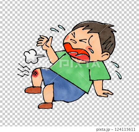 Injured boy 124113611