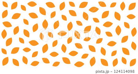 Seamless pattern of orange leaves on white or transparent background Seamless pattern of orange leaves on white or transparent background 124114098