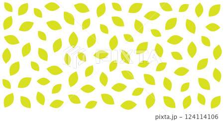 Seamless pattern of yellow leaves on white or transparent background Seamless pattern of yellow leaves on white or transparent background 124114106