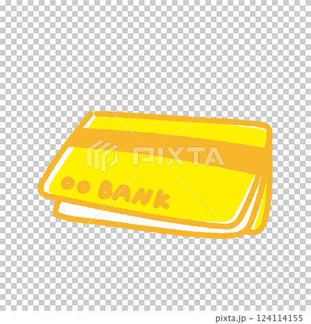 Passbook illustration material Passbook illustration material 124114155