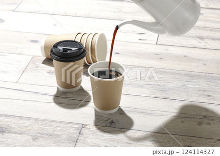 紙コップ 紙コップ 124114327