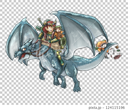 ドラゴンと少年 124115196