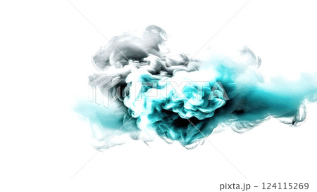 「煙 / 雲」カラー 透過PNG（AI : Fireflyによる生成） 124115269