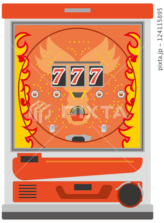パチンコ台のイメージイラスト パチンコ台のイメージイラスト 124115895