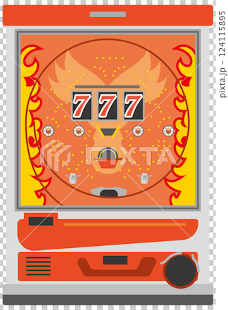 Pachinko machine image illustration 124115895
