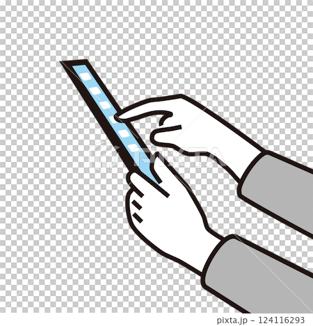 Tablet at hand 124116293