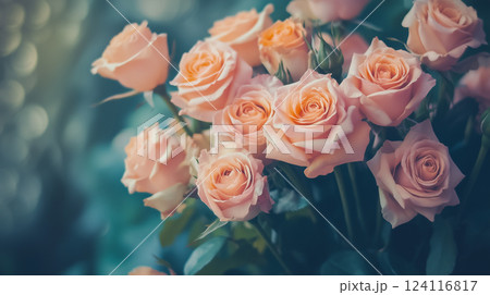 桃色の花の背景素材(Generative AI) 桃色の花の背景素材(Generative AI) 124116817