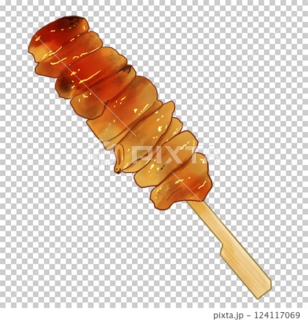 烤雞肉串 124117069