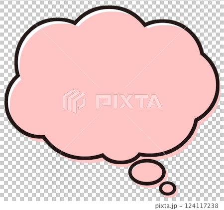 簡單的氣泡，感覺，插畫素材，紅色 124117238