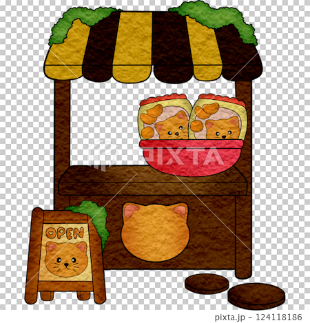 The illustration of a sweet shop The illustration of a sweet shop 124118186