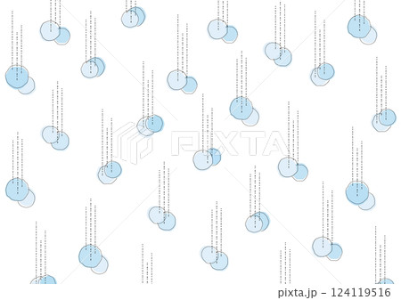 Rain Drops　雨の背景イラスト 124119516