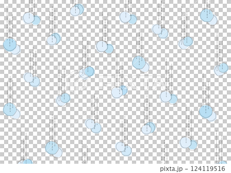 Rain Drops　雨の背景イラスト 124119516