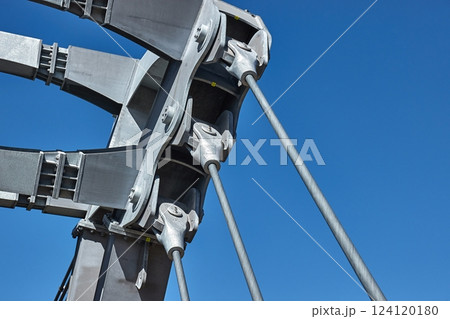 Engineering steel joint detail Skybridge 721 suspension footbridge Engineering steel joint detail Skybridge 721 suspension footbridge 124120180