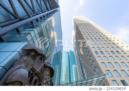 【都市風景】初夏の東京・新橋付近のビル群【東京都】 【都市風景】初夏の東京・新橋付近のビル群【東京都】 124120624