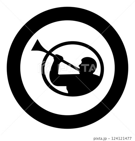 Mormon symbol Church of Jesus Christ of Saints of Last Days Angel of Mormonism sign Moroni religion Morony man blowing trumpet silhouette icon in circle round black color vector illustration image Mormon symbol Church of Jesus Christ of Saints of Last Days Angel of Mormonism sign Moroni religion Morony man blowing trumpet silhouette icon in circle round black color vector illustration image 124121477