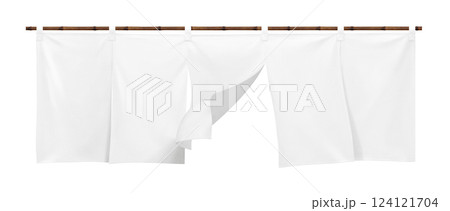 のれん イラスト リアル 暖簾 124121704
