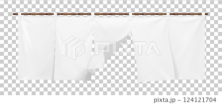 のれん イラスト リアル 暖簾 124121704