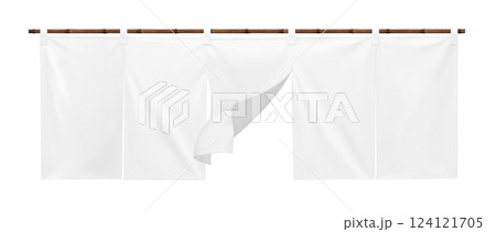 のれん イラスト リアル 暖簾 124121705