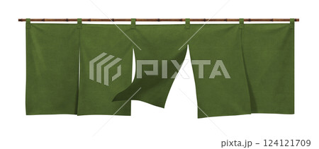 のれん イラスト リアル 暖簾 のれん イラスト リアル 暖簾 124121709