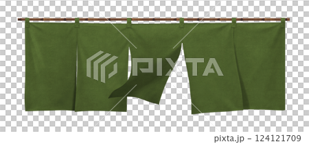 のれん イラスト リアル 暖簾 のれん イラスト リアル 暖簾 124121709