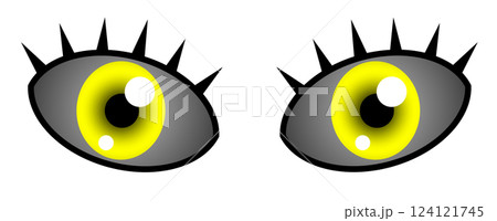 眼科で目にカラーコンタクトを入れた大きな目玉のイラスト 眼科で目にカラーコンタクトを入れた大きな目玉のイラスト 124121745