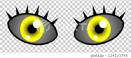 眼科で目にカラーコンタクトを入れた大きな目玉のイラスト 眼科で目にカラーコンタクトを入れた大きな目玉のイラスト 124121745