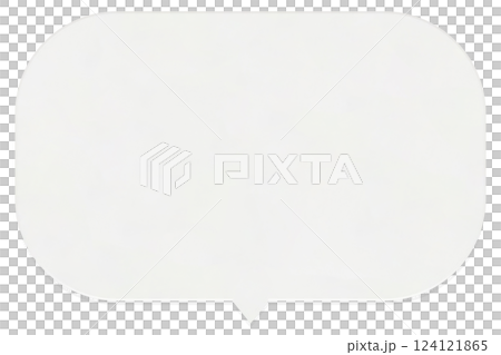 A three-dimensional frame of oval white paper puffing out from below 124121865