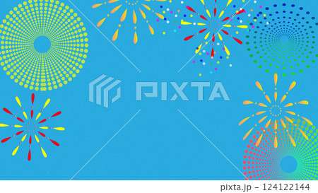 花火　背景 124122144