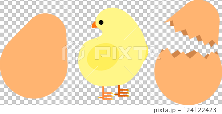卵とヒヨコ 124122423