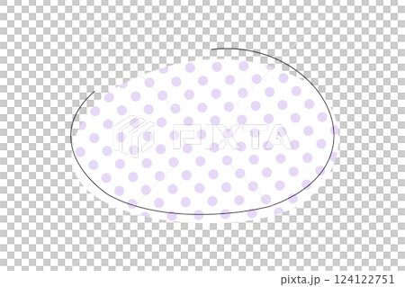 Simple purple dot frame illustration 124122751
