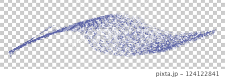 Separate purple crayon brush strokes on transparent background. 124122841