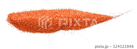 Red diamond powder isolated on transparent background Red diamond powder isolated on transparent background 124122848
