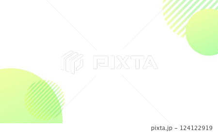 グリーンの水玉のシンプルなフレーム背景 グリーンの水玉のシンプルなフレーム背景 124122919