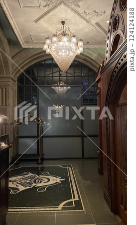 Luxury Fine Dining restaurant with vintage theme Luxury Fine Dining restaurant with vintage theme 124124188