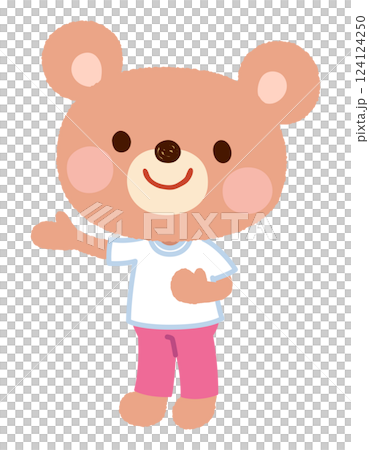 可愛熊角色女孩運動服工作人員 可愛熊角色女孩運動服工作人員 124124250