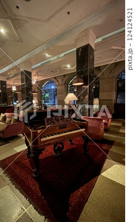 Luxury Fine Dining restaurant with vintage theme 124124521