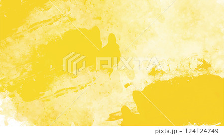 Yellow watercolor background with copyspace for your design. vector. 124124749