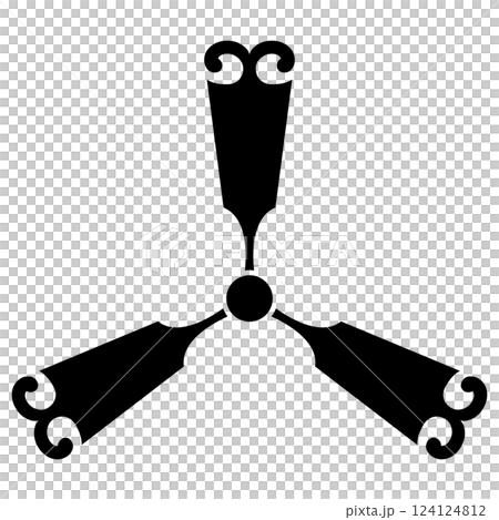 這是一個家族徽章。它被稱為“三光街”。 124124812