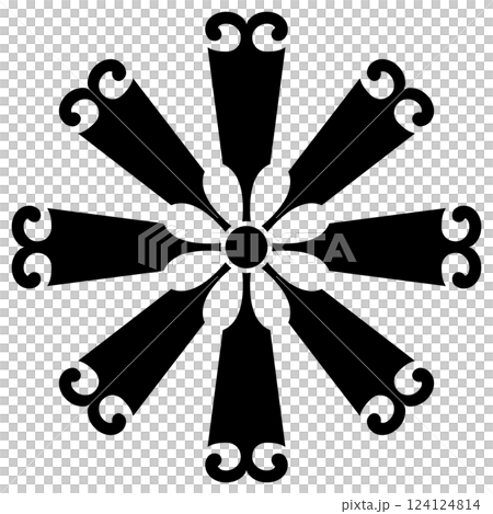 這是一個家族徽章。它被稱為八小街。 124124814