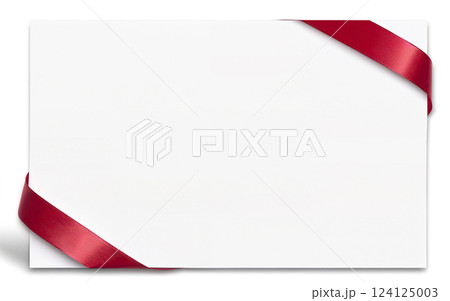 ribbon bow greeting card mockup on transparent background ribbon bow greeting card mockup on transparent background 124125003