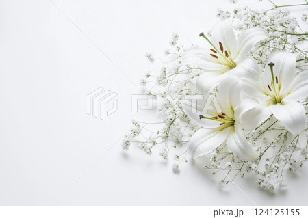 ユリの背景素材 ユリの背景素材 124125155