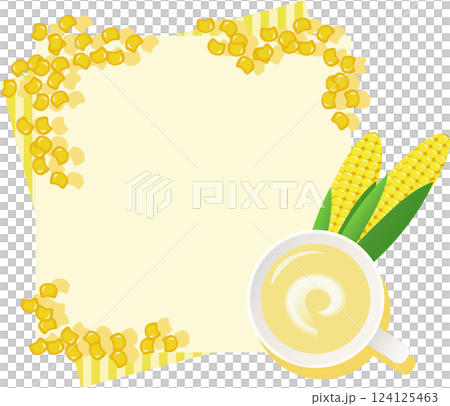 Corn soup frame 124125463