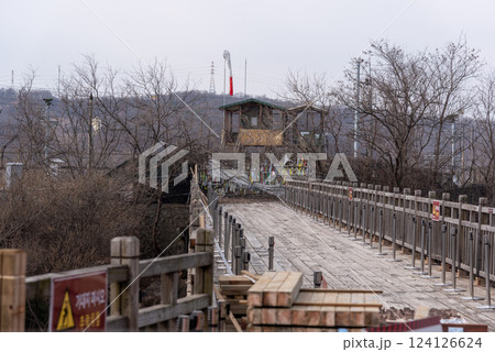 DMZ near Third Infiltration Tunnel in Korean Demilitarized Zone that separates North and South Korea in Paju, South Korea DMZ near Third Infiltration Tunnel in Korean Demilitarized Zone that separates North and South Korea in Paju, South Korea 124126624