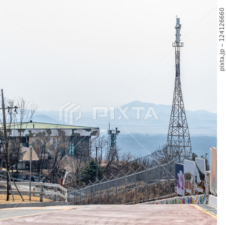 DMZ near Third Infiltration Tunnel in Korean Demilitarized Zone that separates North and South Korea in Paju, South Korea DMZ near Third Infiltration Tunnel in Korean Demilitarized Zone that separates North and South Korea in Paju, South Korea 124126660