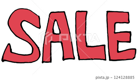 SALE セール 文字素材 SALE セール 文字素材 124128885