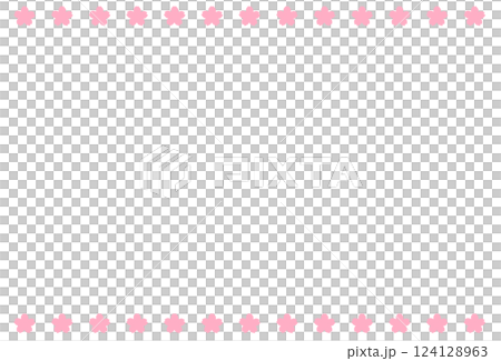 Simple cherry blossom frame Simple cherry blossom frame 124128963