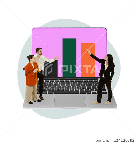 Strategic evaluation through data-driven insights, improving performance through comparison and innovation. Collaboration, performance metrics 124129392