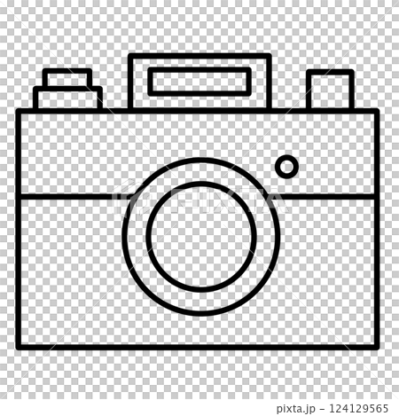 Camera pictogram (line drawing) 124129565